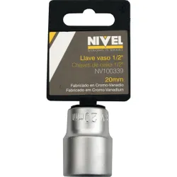 LLAVE VASO HEXAG. 1/2 -20MM C.V. NIVEL NIVEL NV100339