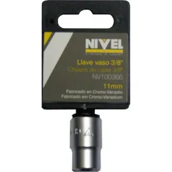 LLAVE VASO HEXAG. 3/8 -11MM C.V. NIVEL NIVEL NV100366