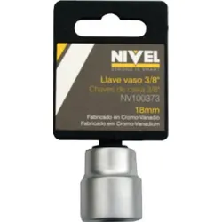 LLAVE VASO HEXAG. 3/8 -18MM C.V. NIVEL NIVEL NV100373