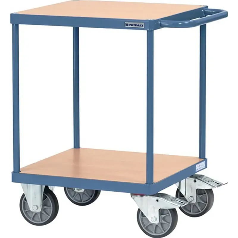 MESA RODANTE 2 PLATAFORMAS DE CARGA L 600 X AN 600 MM AZUL C PROMAT 9000444113