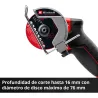 MINI AMOLADORA TP-CO 18/76-C LI BL EINHELL 4432000