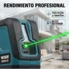 NIVEL LASER 3D VERDE 12 LINEAS 3,7V. WESCO WS8912K
