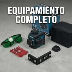 NIVEL LASER 3D VERDE 12 LINEAS 3,7V. WESCO WS8912K