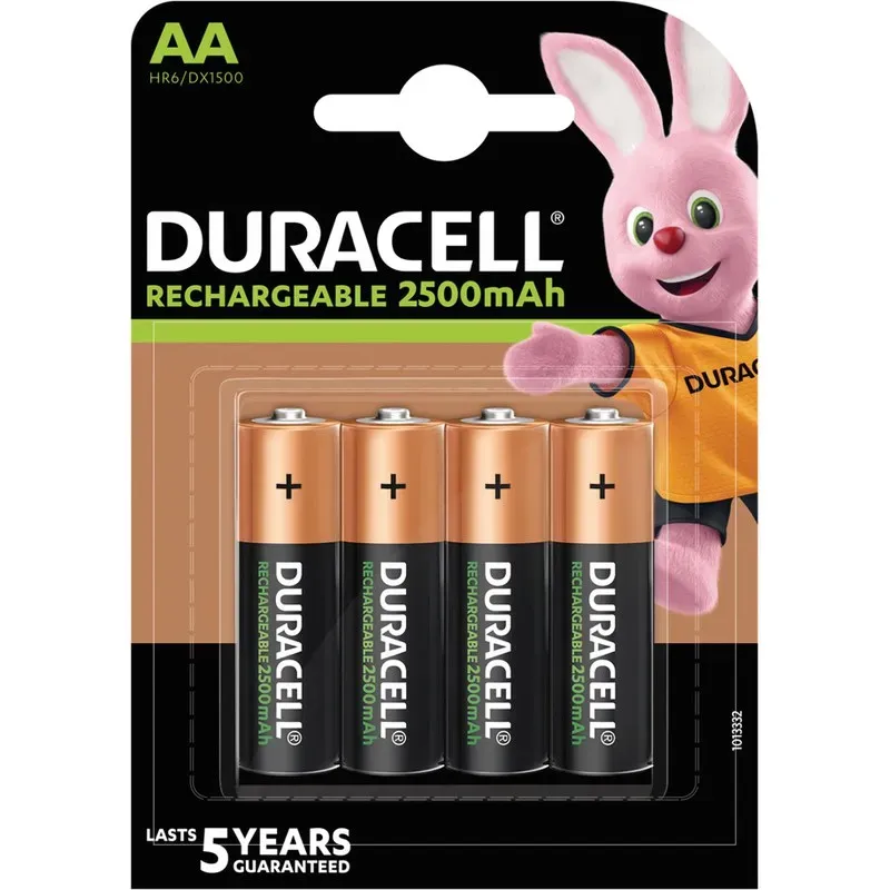PILA RECARGABLE LR06 AA 2500MAH ULTRA DURACELL 4 PZ DURACELL 5000394057043
