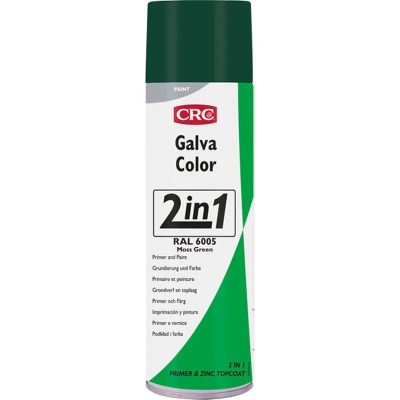 PINTURA ANTIOXIDANTE GALVACOLOR 2EN1 500ML RAL6005 VERDE MUSGO CRC 1032713