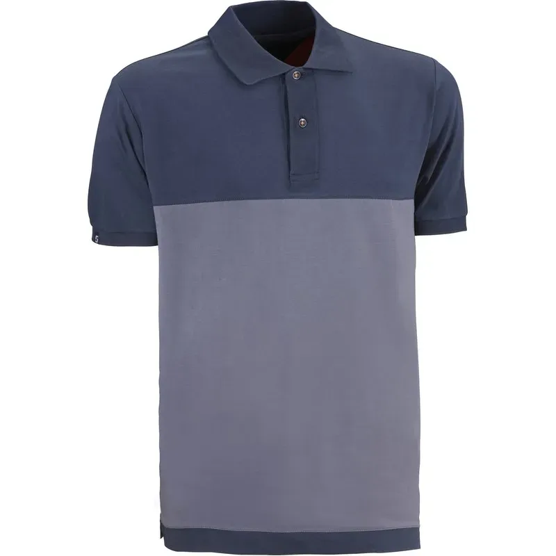 POLO ALGODON / ELASTANO FENIX GRIS / MARINO TALLA XXL JUBA FXC68GB/XXL