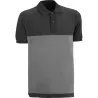 POLO ALGODON / ELASTANO FENIX GRIS / NEGRO TALLA XXL JUBA FXC68GK/XXL