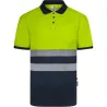 POLO ALTA VISIBILIDAD CINTA SEGMENTADA NAVY / AMARILLO FLUOR TALLA 3XL VELILLA 305533_61/20