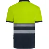 POLO ALTA VISIBILIDAD CINTA SEGMENTADA NAVY / AMARILLO FLUOR TALLA 3XL VELILLA 305533_61/20