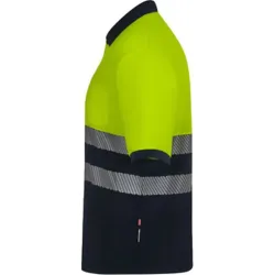POLO ALTA VISIBILIDAD CINTA SEGMENTADA NAVY / AMARILLO FLUOR TALLA 3XL VELILLA 305533_61/20