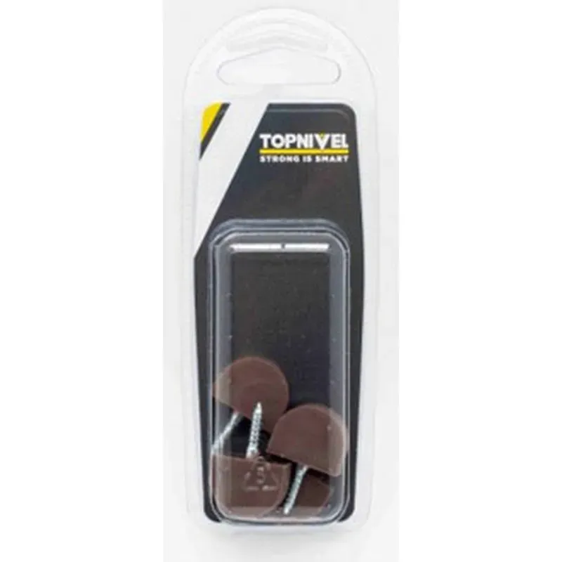 PORTAESTANTE SOPORTE 1B VITRINA MARRON 20X15MM 4UDS NIVEL NV106190