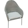 SILLON JARD 61,5X66,5X90CM ACERO/RATAN GR/BE LYN NT11 IMPORT NT110417