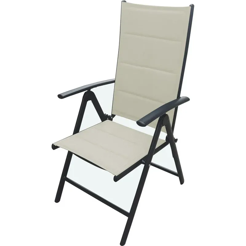 SILLON JARD 68X55X104 POSICIONES NATUUR ALUM/TEXT BEIGE IMPORT NT134568