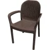 SILLON RATAN RESINA MIRANDA MARRON GARDEN LIFE 8298-08