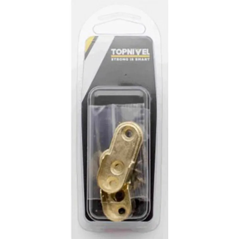 SOPORTE BARRA ARMARIO LATERAL OVAL ZAMAK LATON 15MM 2UDS NIVEL NV106192