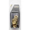 SOPORTE BARRA ARMARIO LATERAL OVAL ZAMAK LATON 15MM 2UDS NIVEL NV106192