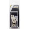 SOPORTE BARRA ARMARIO LATERAL OVAL ZAMAK NIQUEL 15MM 2UDS NIVEL NV106191