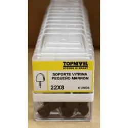 SOPORTE VITRINA 22X08MM NIVEL MARR PEQUEÑO NV124244-2530 6 P NIVEL NV124244-2530