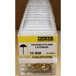 TACHUELA PLANA LATONADA 25 UDS NIVEL NV124249-2066