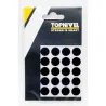 TAPON CUBRETORNILLO ADHESIVO NEGRO 20UDS NIVEL NV106124