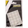 TAPON CUBRETORNILLO ADHESIVO TEXTIL CLARO 20UDS NIVEL NV107661