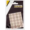 TAPON CUBRETORNILLO ADHESIVO TEXTIL BEIGE 20UDS NIVEL NV107662