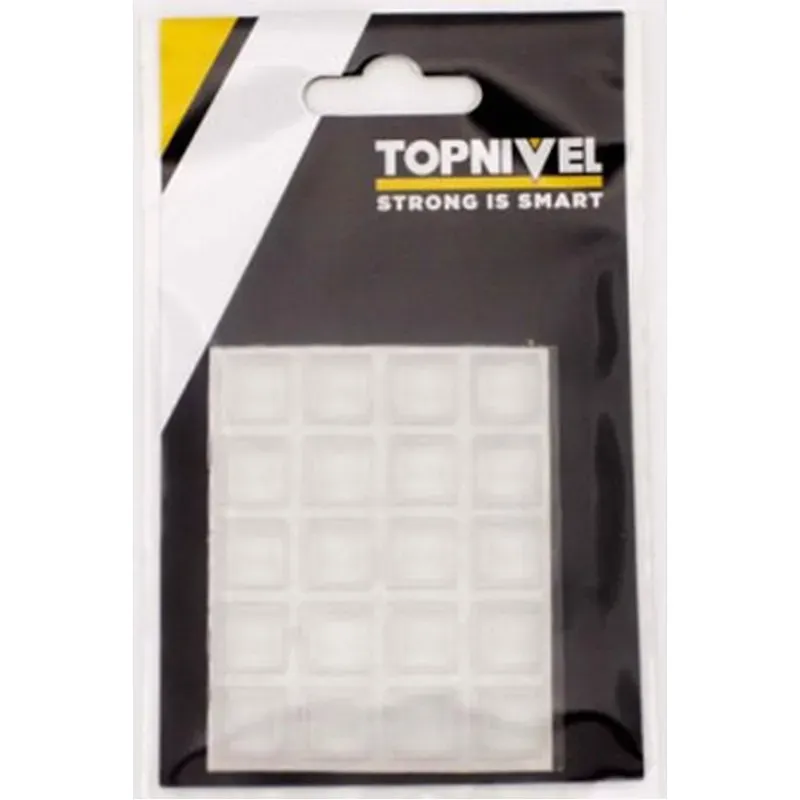 TOPE PROT.GOLPES 12,5X12,5X5,8MM ADH ANTIDESL TRA NIVEL 20 P NIVEL NV107653