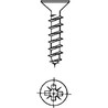 TORNILLO ROSCA MADERA BICROMATADO 4X25MM 18 UDS NIVEL NV124299-3162