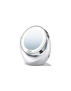 Compra Espejo baño aumento x5 con luz diámetro 12 cm BEURER BS-49 al mejor precio
