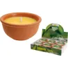 VELA CITRONELA BOL TERRACOTA diametro13X6.5 CM IMPORT 288100020