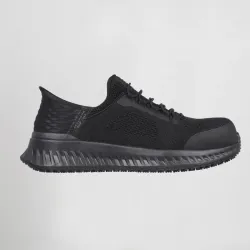 ZAPATO SEGURIDAD S1PL SR ESD SLIP-INS TILIDO NEGRO TALLA 43 SKECHERS SK200206EC-001