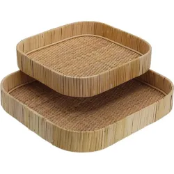 BANDEJA RATTAN SET 2 UDS...