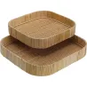 BANDEJA RATTAN SET 2 UDS MEDIDAS: 33 X 33, 28 X 28 Y ALTURA 5 CM VERSA 22600016