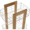 CARRO MULTIUSOS BAMBU 3 CESTAS BLANCAS 35X24,5X86CM VERSA 21810133