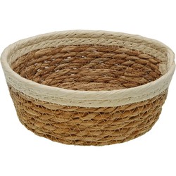 CESTA YUTE BEIGE 18X18X7CM...
