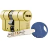 CILINDRO SCX PLUS LEVA LARGA, DOBLE EMBRAGUE 30-30 LATON, 5 LLAVES MCM SCX+DE:30-30
