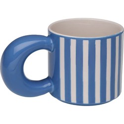 MUG CERAMICA RAYAS AZUL...