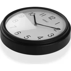 RELOJ PARED REDONDO 26CM NEGRO VERSA 22630031