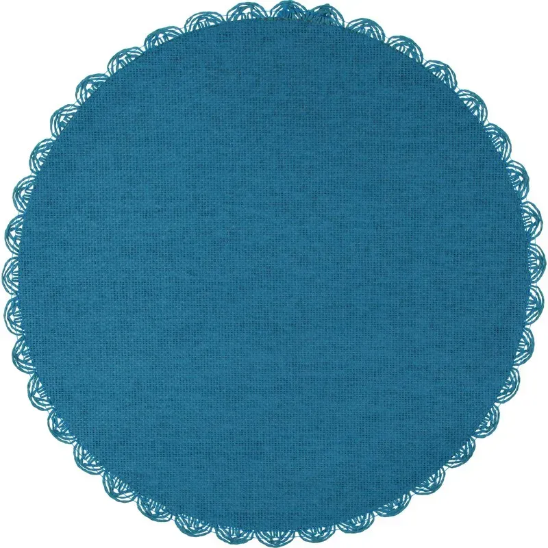 SALVAMANTEL REDONDO AZUL diametro 38CM VERSA 22400152