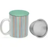 TAZA INFUSION RAYAS diametro 35CL VERSA 22090610