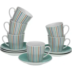 TAZA TE RAYAS SET 6UDS...
