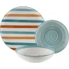 VAJILLA PORCELANA 18 PIEZAS RAYAS VERSA 22590061