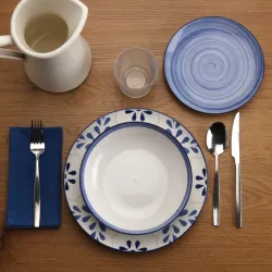 VAJILLA PORCELANA18 PIEZAS AZURITA VERSA 22590060