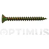 Tirafondo cabeza plana pozi bicromatado 20 uds 3,0 x 30 mm FER 24581