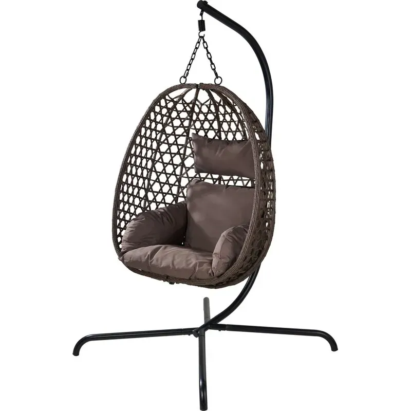 HAMACA COLGANTE RATAN PLEGABLE MARRON IMPORT FD4000810