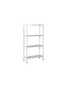 Compra Estanteria metal 4 estantes con tornillos 145 x 73 x 30 cm blanca IRONSIDE 100363 al mejor precio