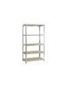 Compra Estanteria metal galvanizado 5 estantes madera sin tornillos 196 x 100 x 40 cm IRONSIDE 100261 al mejor precio