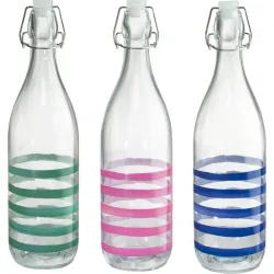 BOTELLA VIDRIO DECORADA...