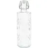 BOTELLA VIDRIO TALLADA 1L TRANSPARENTE D'CASA 309554