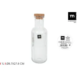 BOTELLA VIDRIO TAPA CORCHO...